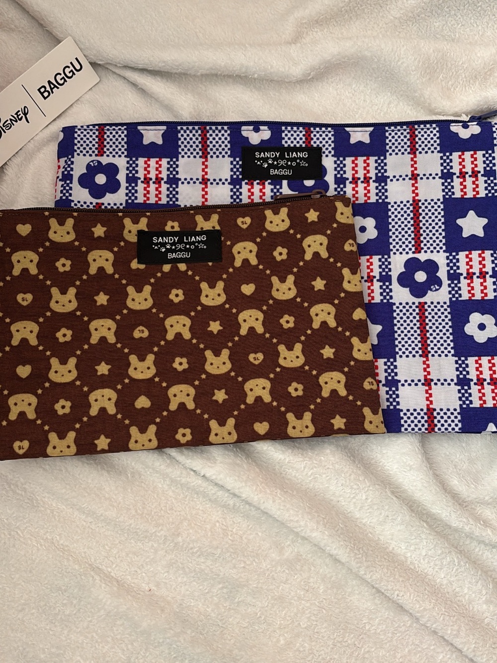 SANDY LIANG x BAGGU Med & Large go pouches NWOT